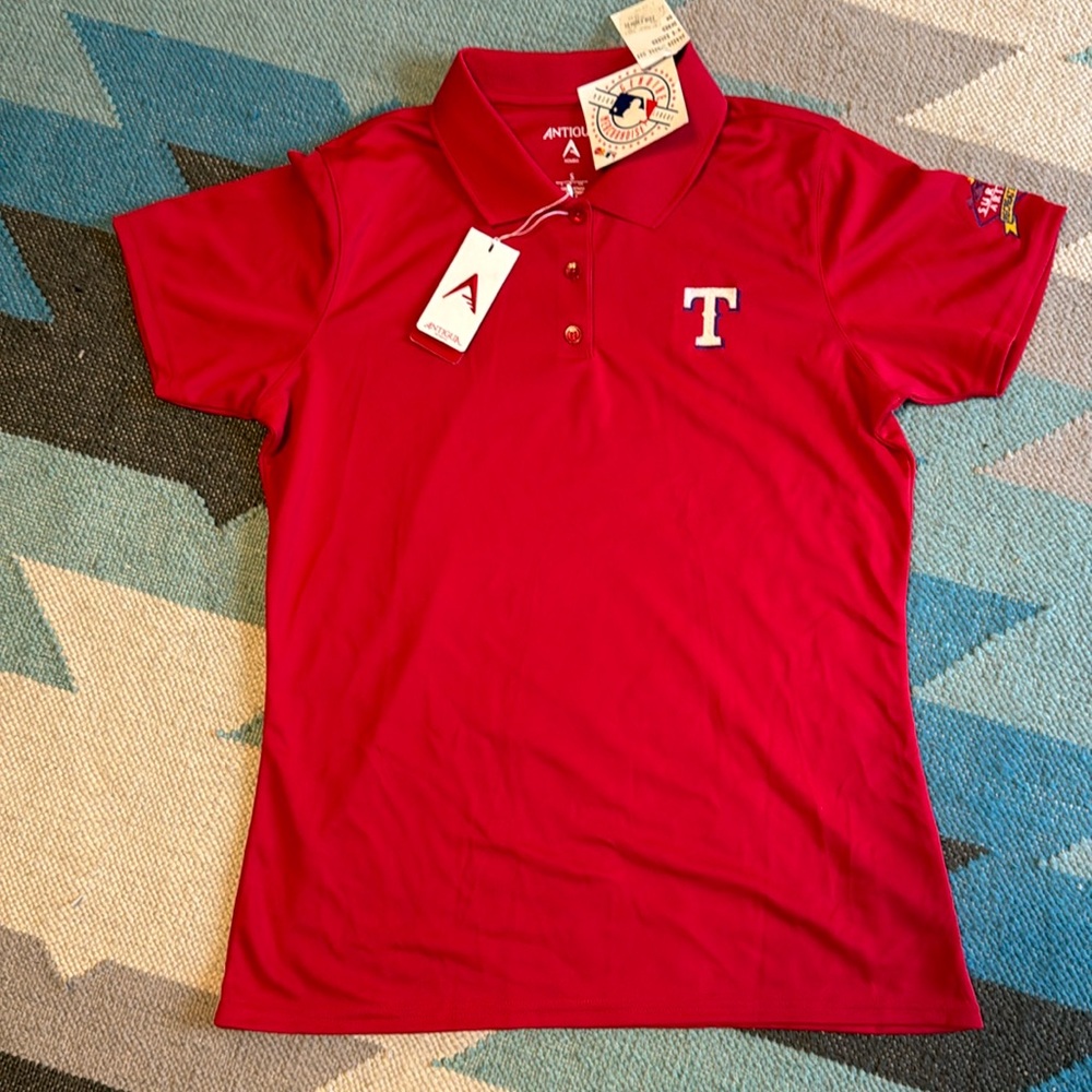 Texas Rangers Small Women’s Antigua Golf Polo NWT